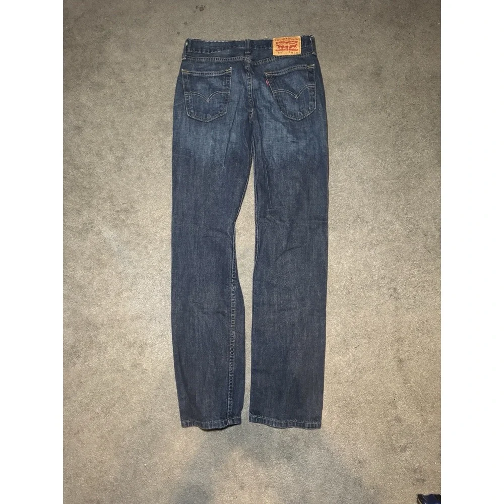 Levi's 514 Straight Fit Jeans Mens 29x32 Blue Wash Denim Red Tab Casual